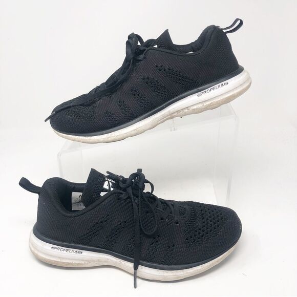 APL | Athletic Propulsion Labs Black White TechLoom Pro Sneakers Women’s Size 8 - Picture 1 of 11